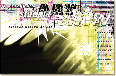 DeAnza College Student Art Show Announcement